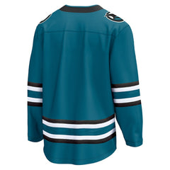 San Jose Sharks Fanatics Home Breakaway Jersey Teal