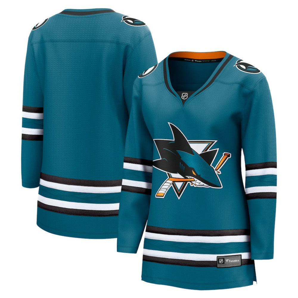 San Jose Sharks Fanatics Women's Home Breakaway Jersey Teal