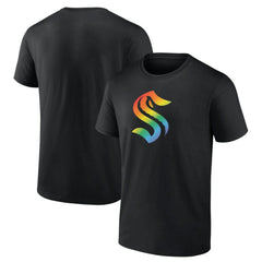 Seattle Kraken Pride Logo T-Shirt Black
