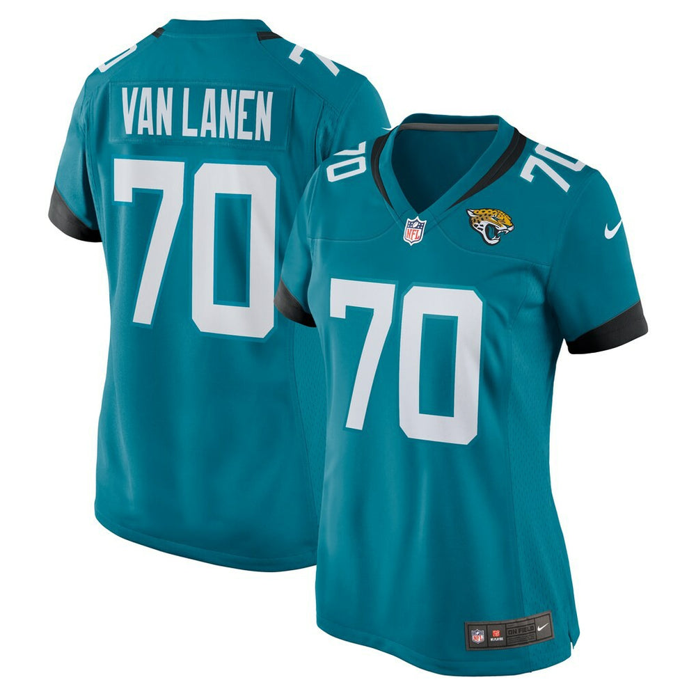 Cole Van Lanen Jacksonville Jaguars Women's Game Player Jersey - Teal