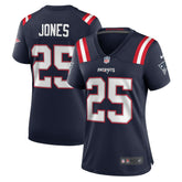 Marcus Jones New England Patriots Women's Game Jersey - Navy