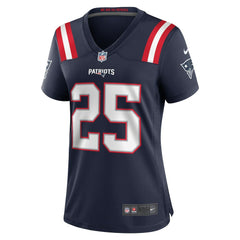 Marcus Jones New England Patriots Women's Game Jersey - Navy