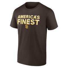 San Diego Padres 619 Beisbol T-Shirt Brown