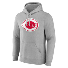Cincinnati Reds Wahconah Pullover Hoodie Gray