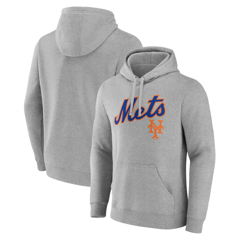 New York Mets Wahconah Pullover Hoodie Gray