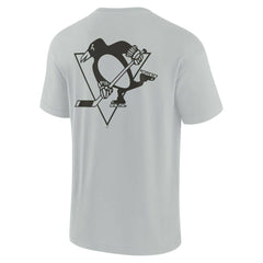 Pittsburgh Penguins Fanatics Unisex Elements Super Soft Short Sleeve T-Shirt Gray