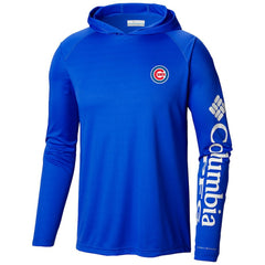 Chicago Cubs Terminal Tackle Long Sleeve Hoodie T-Shirt Royal | Columbia