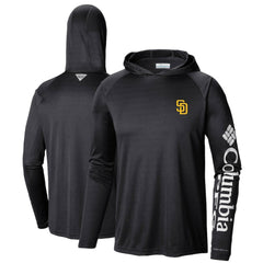 San Diego Padres Terminal Tackle Long Sleeve Hoodie T-Shirt Black | Columbia