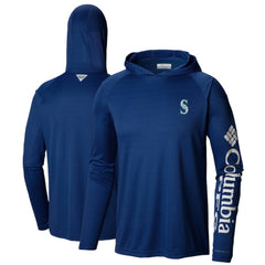 Seattle Mariners Terminal Tackle Long Sleeve Hoodie T-Shirt Navy | Columbia