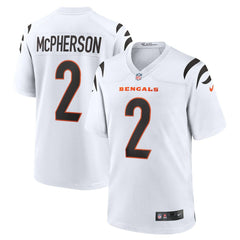 Evan McPherson Cincinnati Bengals Game Player Jersey - White