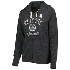 Chicago White Sox Touch Women's Training Camp Tri-Blend Lightweight Full-Zip Hoodie Black