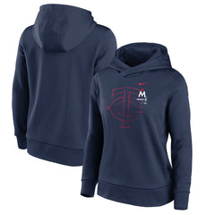Minnesota Twins Women's 2023 Big Game Fleece Pullover Hoodie Navy | Nike
