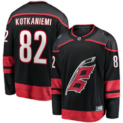 Jesperi Kotkaniemi Carolina Hurricanes Fanatics Home Breakaway Player Jersey Black