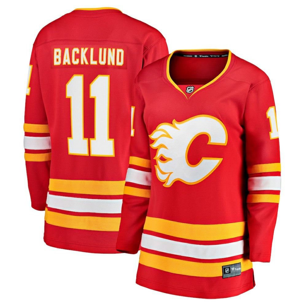 Mikael Backlund Calgary Flames Fanatics Women's Home Team Breakaway Player Jersey Red