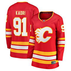 Nazem Kadri Calgary Flames Fanatics Women's Home Breakaway Player Jersey Red