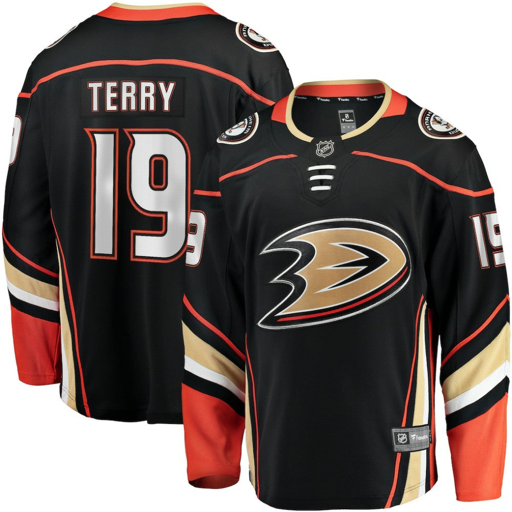 Troy Terry Anaheim Ducks Fanatics Home Team Breakaway Player Jersey Black