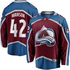 Josh Manson Colorado Avalanche Fanatics Home Breakaway Player Jersey Burgundy