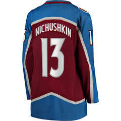 Valeri Nichushkin Colorado Avalanche Fanatics Women's Home Breakaway Player Jersey Burgundy