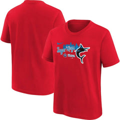 Miami Marlins Preschool City Connect Graphic T-Shirt Red | Nike