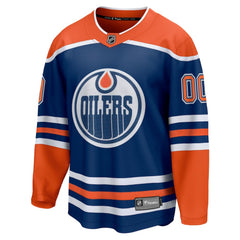 Edmonton Oilers Fanatics Home Breakaway Custom Jersey Royal