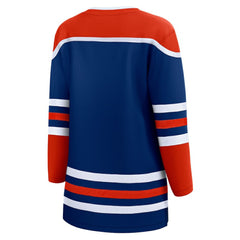 Edmonton Oilers Fanatics Women's Home Breakaway Blank Jersey Royal