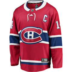 Nick Suzuki Montreal Canadiens Fanatics Home Captain Patch Breakaway Player Jersey Red