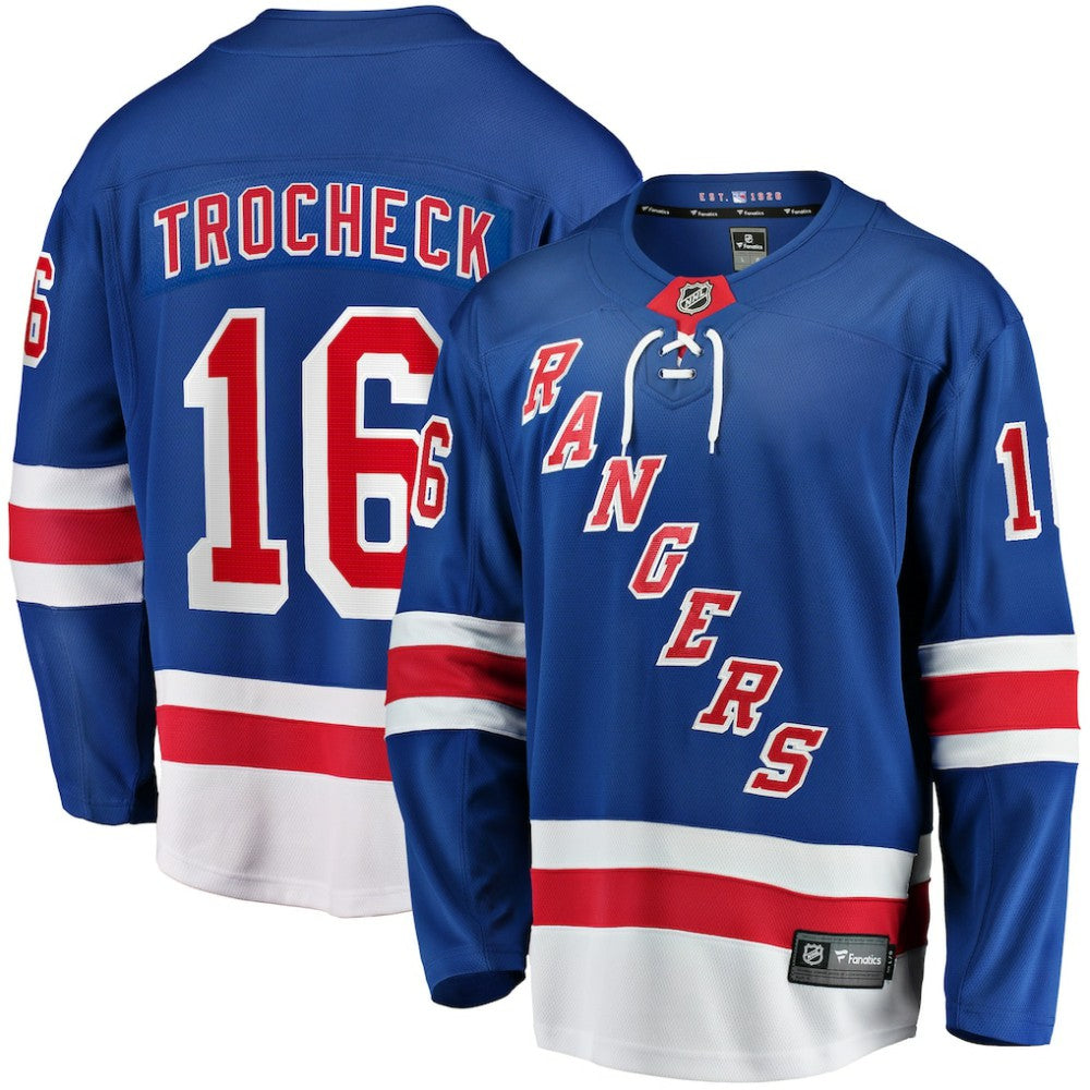 Vincent Trocheck New York Rangers Fanatics Home Breakaway Player Jersey Blue