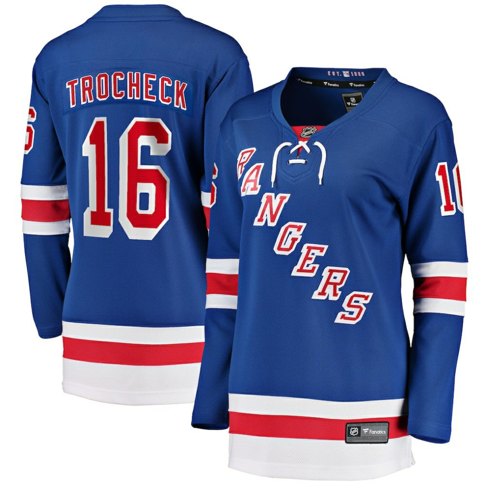 Vincent Trocheck New York Rangers Fanatics Women's Home Breakaway Player Jersey Blue