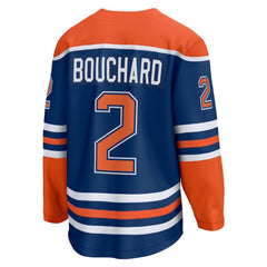 Evan Bouchard Edmonton Oilers Fanatics Home Breakaway Player Jersey Royal