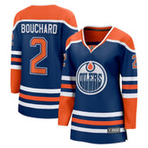 Evan Bouchard Edmonton Oilers Fanatics Women's Home Breakaway Player Jersey Royal