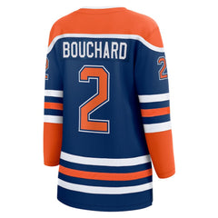 Evan Bouchard Edmonton Oilers Fanatics Women's Home Breakaway Player Jersey Royal