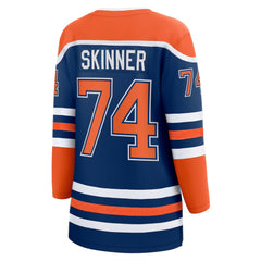 Stuart Skinner Edmonton Oilers Fanatics Women's Home Breakaway Player Jersey Royal