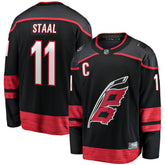 Jordan Staal Carolina Hurricanes Fanatics Home Captain Patch Breakaway Player Jersey Black