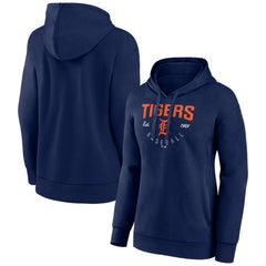 Detroit Tigers Women's Team Live For It Pullover Hoodie Navy