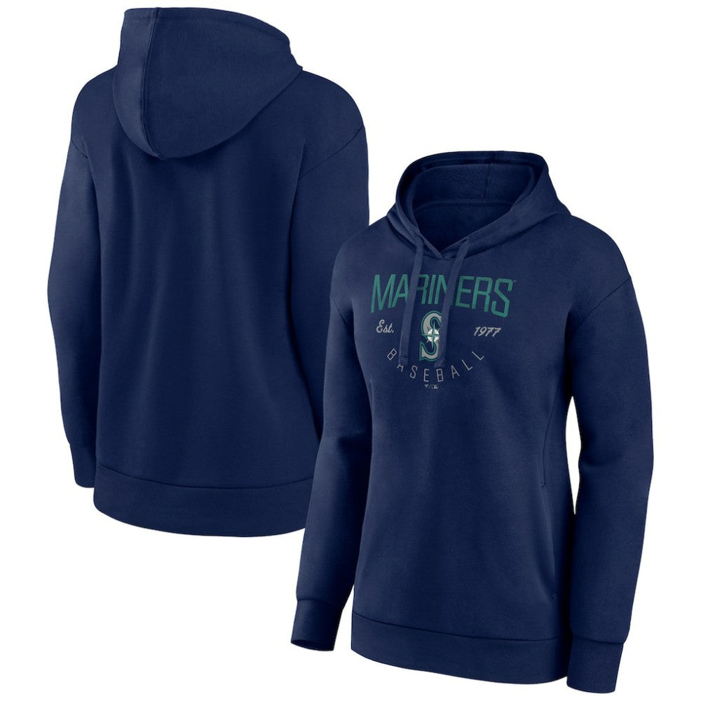 Seattle Mariners Women's Team Live For It Pullover Hoodie Navy