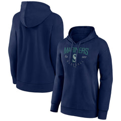 Seattle Mariners Women's Team Live For It Pullover Hoodie Navy