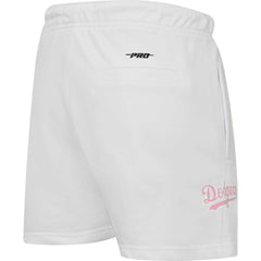 Los Angeles Dodgers Pro Standard Women's Washed Neon Shorts White