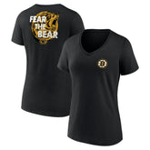 Boston Bruins Women's Territorial V-Neck T-Shirt Black