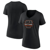 Philadelphia Flyers Women's Proclamation V-Neck T-Shirt Black