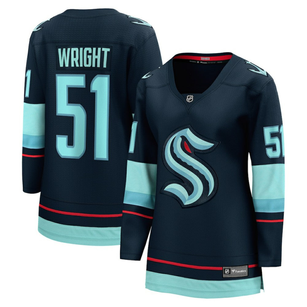 Shane Wright Seattle Kraken Fanatics Women's Home Breakaway Jersey Deep Sea Blue