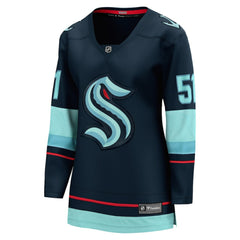 Shane Wright Seattle Kraken Fanatics Women's Home Breakaway Jersey Deep Sea Blue