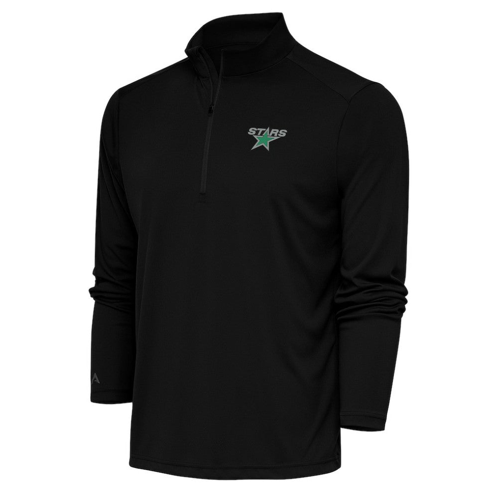 Dallas Stars Antigua Special Edition 2.0 Tribute Quarter-Zip Pullover Top Black