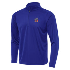 New York Rangers Antigua Special Edition 2.0 Tribute Quarter-Zip Pullover Top Navy