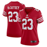 Christian McCaffrey San Francisco 49ers Women's Player Jersey - Scarlet