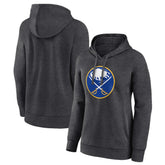 Buffalo Sabres Women's Primary Logo Pullover Hoodie Charcoal