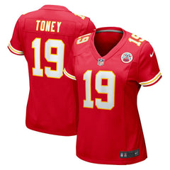 Kadarius Toney Kansas City Chiefs Women's Game Player Jersey - Red