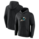 San Jose Sharks Primary Team Logo Pullover Hoodie Black