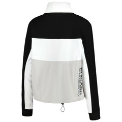 Chicago White Sox The Wild Collective Women's Color Block Half-Zip Jacket Black/White