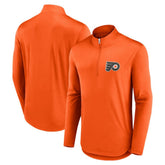 Philadelphia Flyers Fanatics Mock Neck Quarter-Zip Top Orange