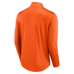 Philadelphia Flyers Fanatics Mock Neck Quarter-Zip Top Orange